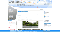 Desktop Screenshot of lyndhurstsurgery.org.uk